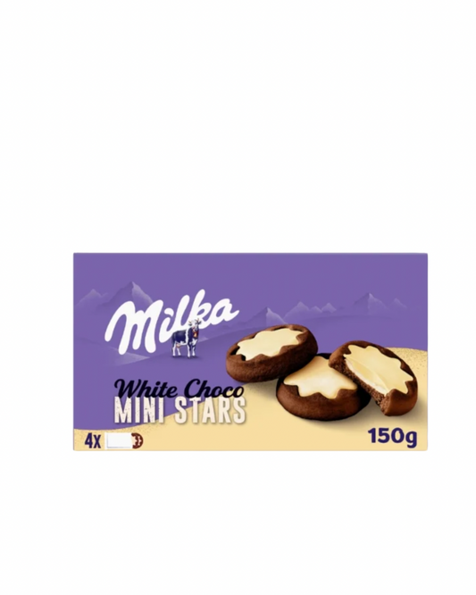 Milka mini stars white choco 150g