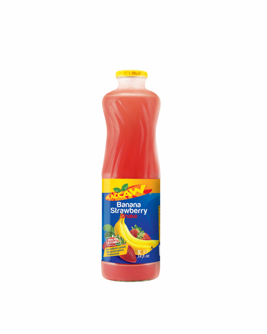 Maccaw strawberry banana 1L
