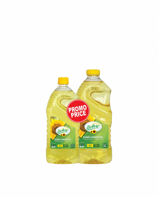Bellvie sunflower oil 3 L + 1.7 l promo