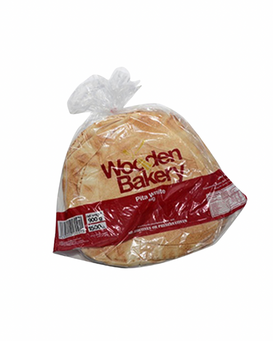 Wooden bakery white bread