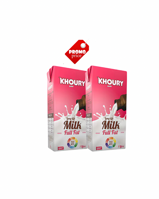 Khoury full fat milk 1L x 2