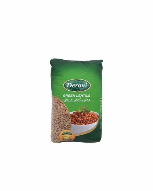 Deroni green lentils 900g
