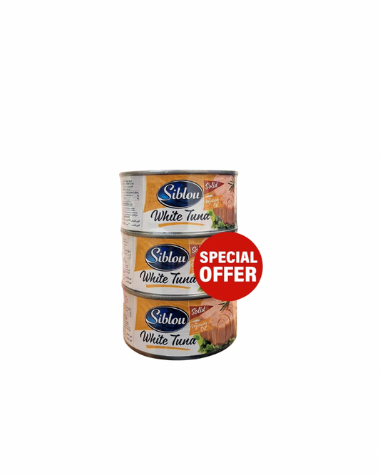 Siblou white tuna in oil 185g x 3 promo