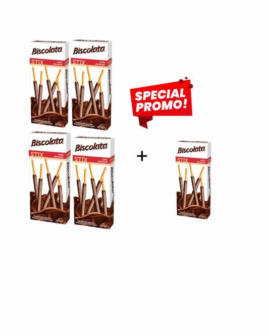 Biscolata stix 4+1 free promo