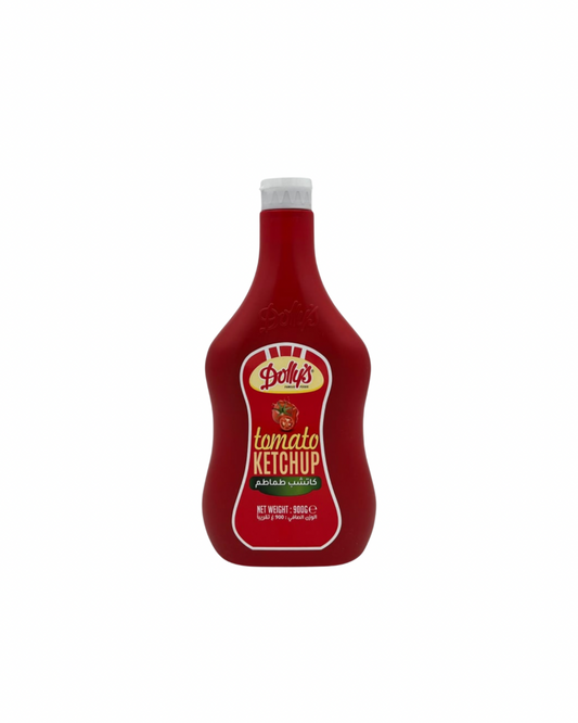Dollys ketchup squeezable 900g