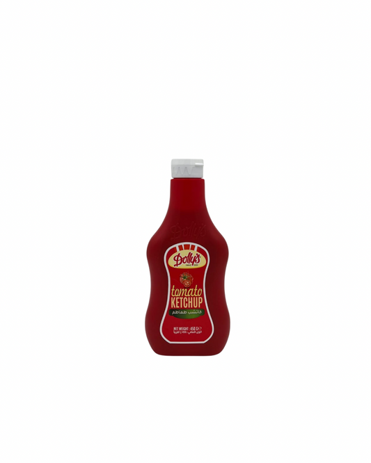 Dollys ketchup squeezable 450g