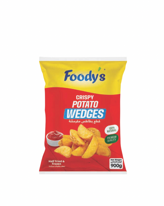 Foodys potato wedges 900g