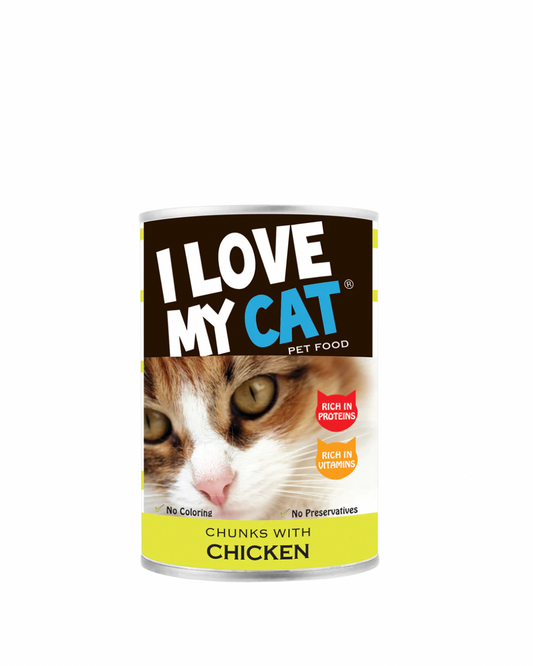 I Love my Cat Chunks with Chicken 415g