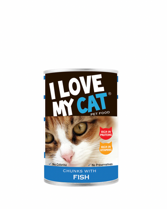 I Love my Cat Chunks with Fish 415g