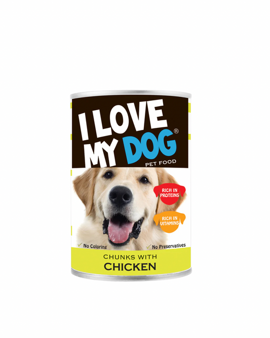 I Love my Dog Chunks with Chicken 415g